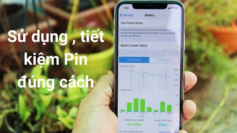 cách tiết kiệm pin iphone đúng cách