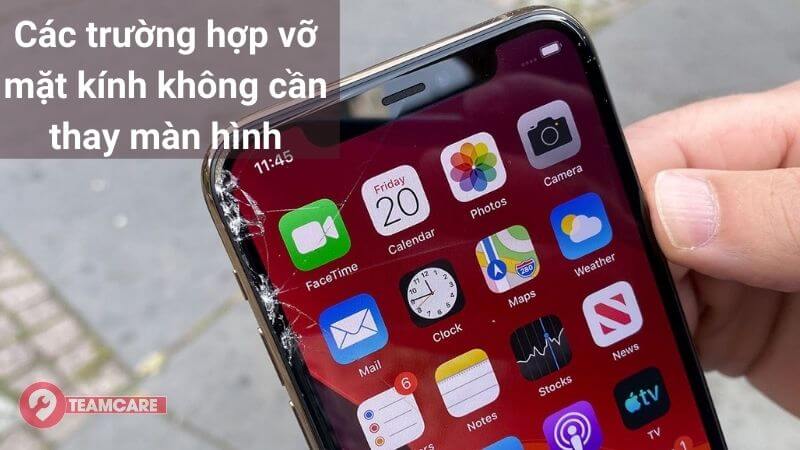 iphone vỡ mặt kính không cần thay màn hình