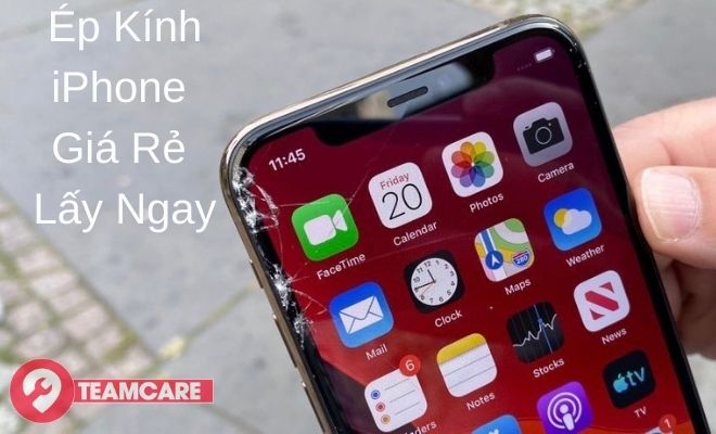 thay ép kính điện thoại iphone giá rẻ