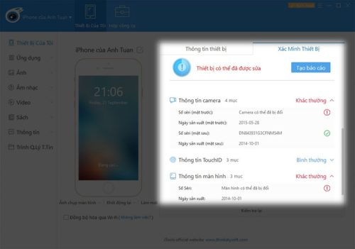 cách kiểm tra pin iphone sau khi thay