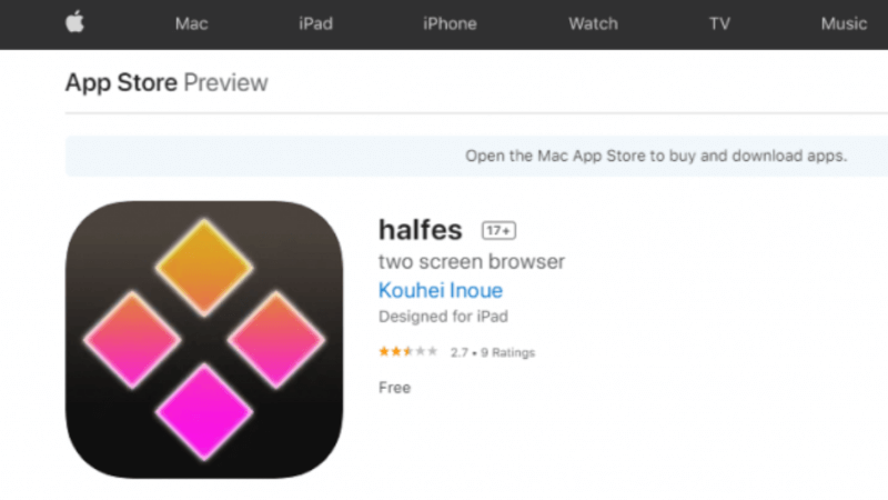 chia đôi màn hình bằng halfes