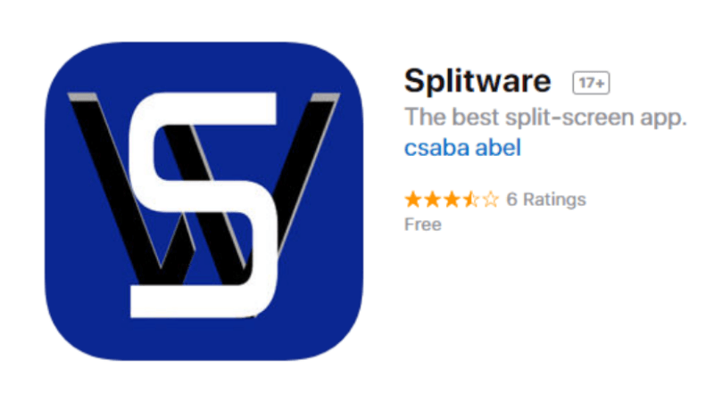 chia đôi màn hình bằng splitware