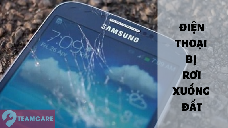 Điện thoại Samsung Galaxy bị rơi xuống đất