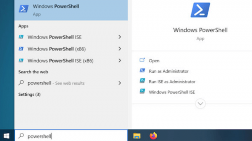 điều chỉnh bằng powershell