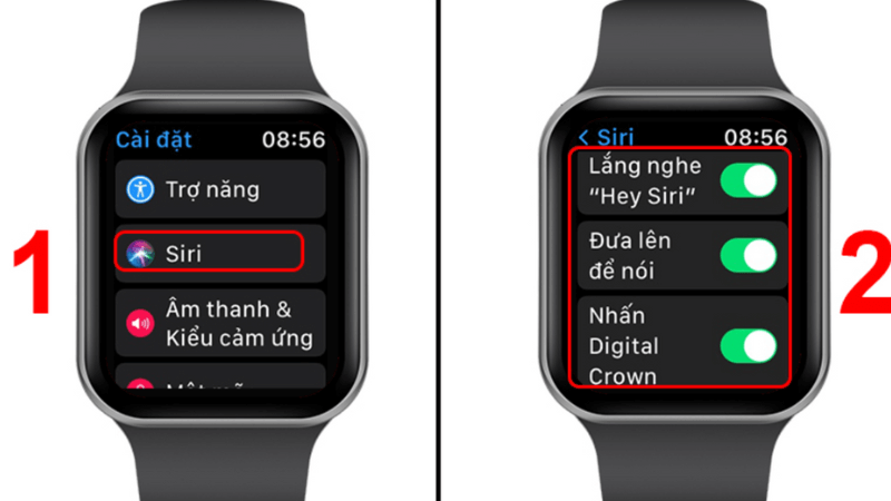 điều chỉnh cài đặt siri