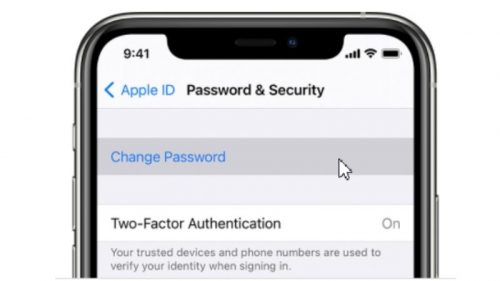 đổi mật khẩu apple id trên iphone