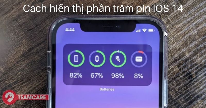 Cách hiển thị phần trăm pin iPhone 11 12 X