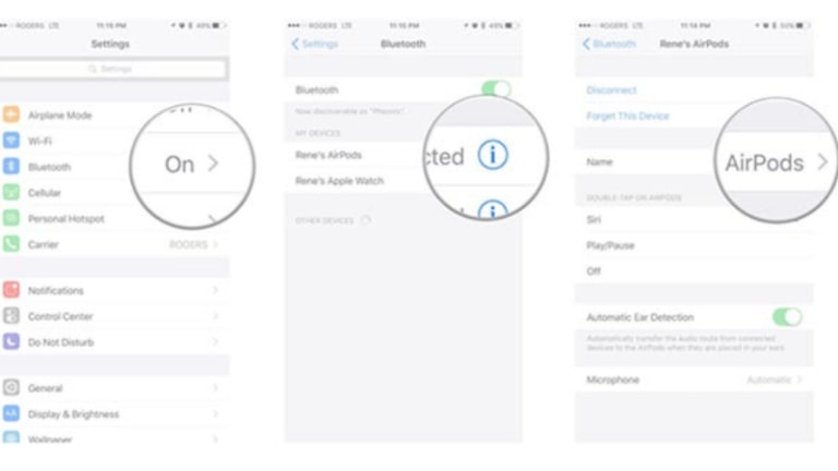 cách đổi tên airpods
