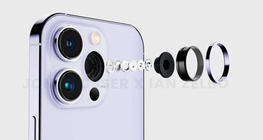 giảm 0,68µm so với iPhone 13 Pro và iPhone 13 Pro Max.