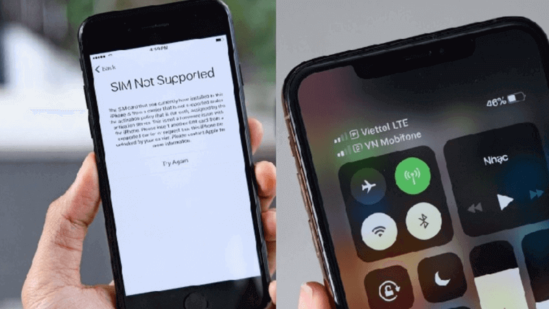 iphone lock dùng sim ghép