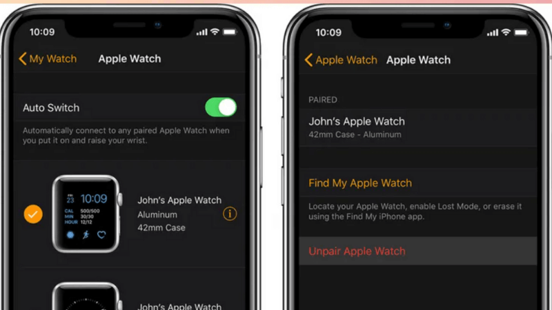 kết nối ghép đôi apple watch với iphone khác
