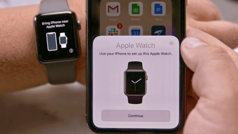kết nối ghép đôi apple watch với iphone