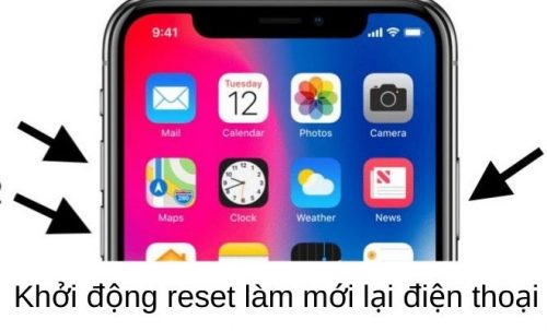 khởi động reset lại điện thoại