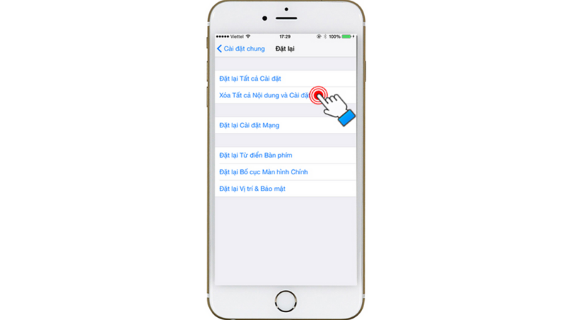 khôi phục cài đặt gốc