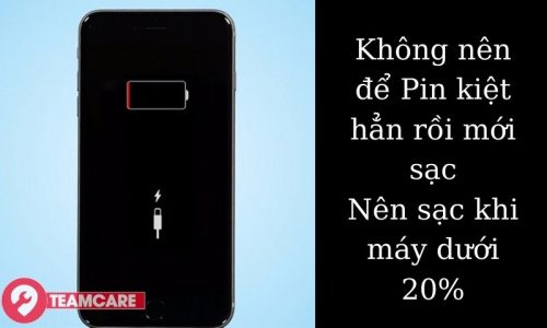 Không được dùng cạn pin điện thoại mới sạc pin