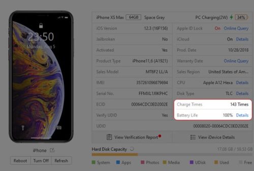 Cách kiểm tra pin iPhone chính hãng