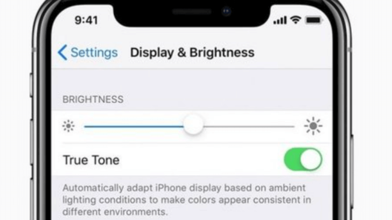 kiểm tra true tone