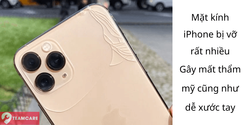 kính lưng điện thoại bị vỡ