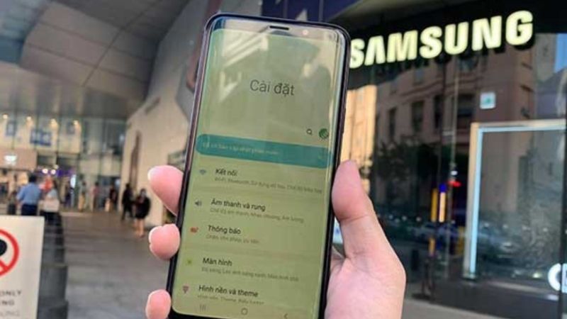 nguyên nhân lỗi xanh màn hình trên samsung galaxy