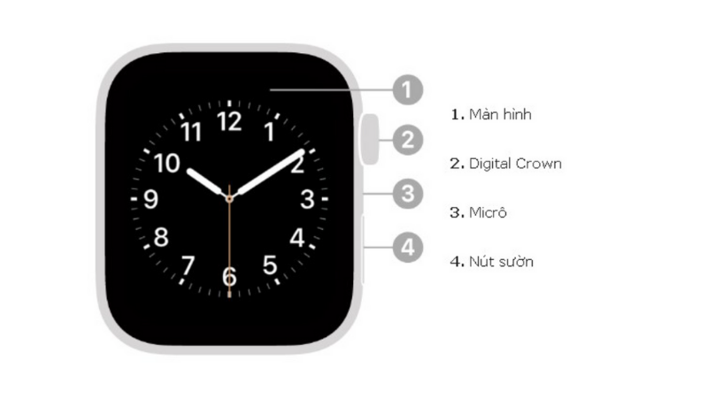 nút nguồn apple watch