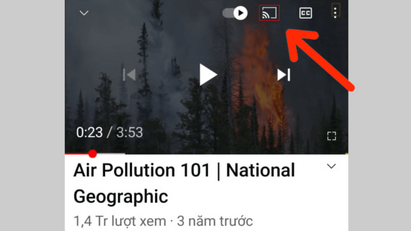 phản chiếu màn hình iphone lên tivi bằng chromecast