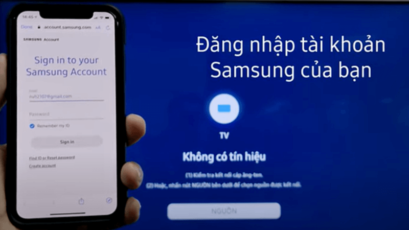 phản chiếu màn hình iphone lên tivi samsung