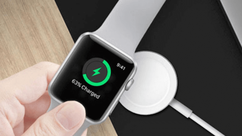 quá trình sạc pin apple watch