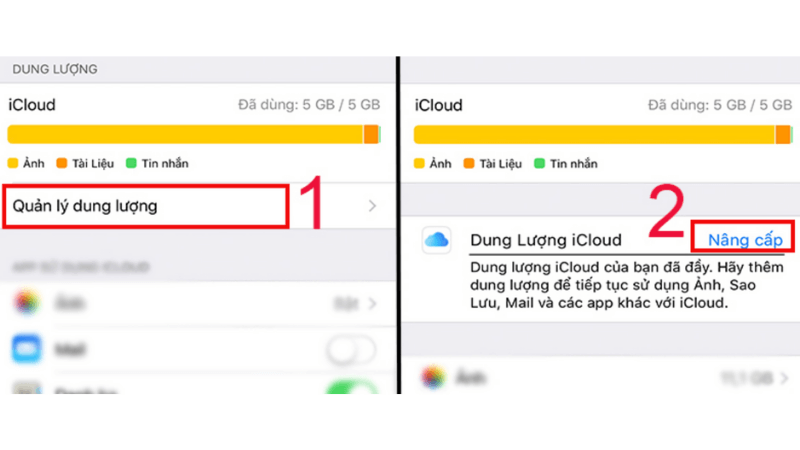 quản lý dung lượng