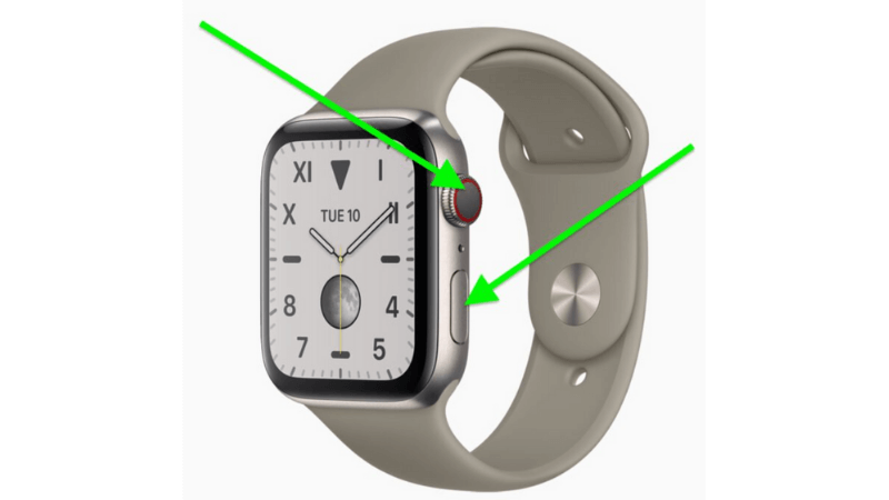 reset apple watch bằng force restart