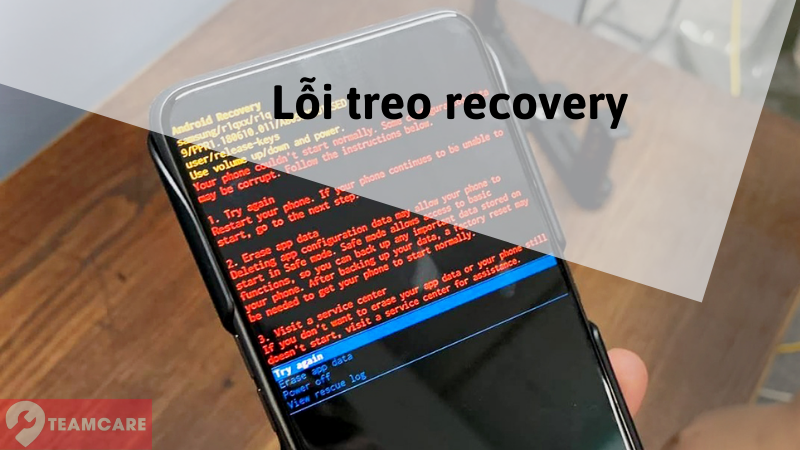 điện thoại samsung không lên màn do lỗi treo recovery