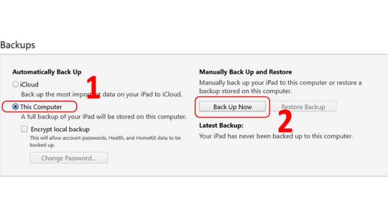 sao lưu dữ liệu từ iphone