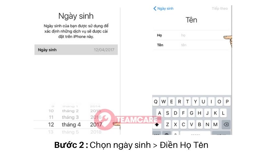 đăng ký tài khoản icloud bằng iphone