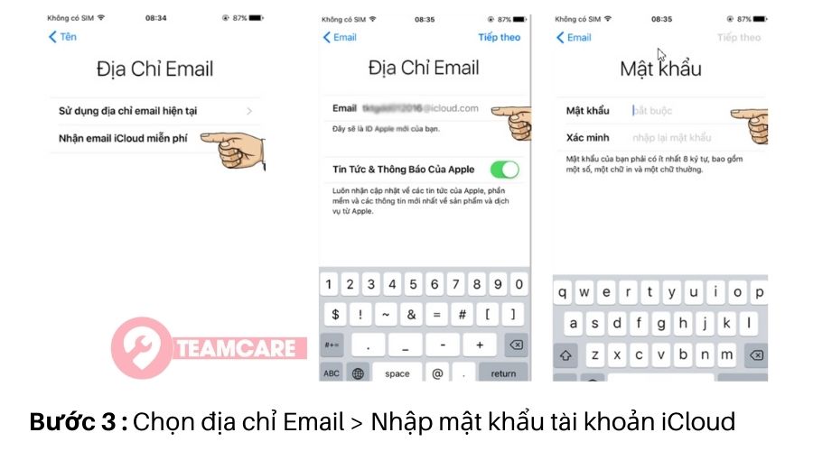 cách tạo tài khoản icloud miễn phí