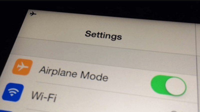 tắt bật chế độ máy bay