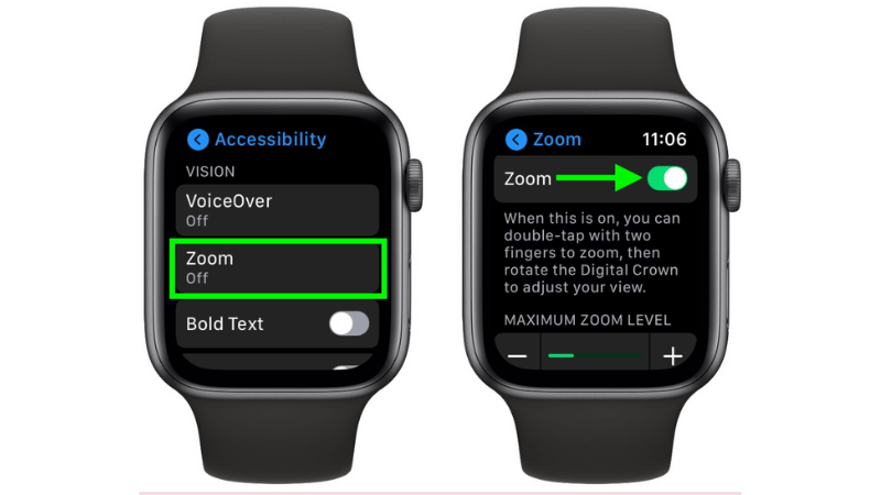 Apple Watch lỗi màn hình phóng to