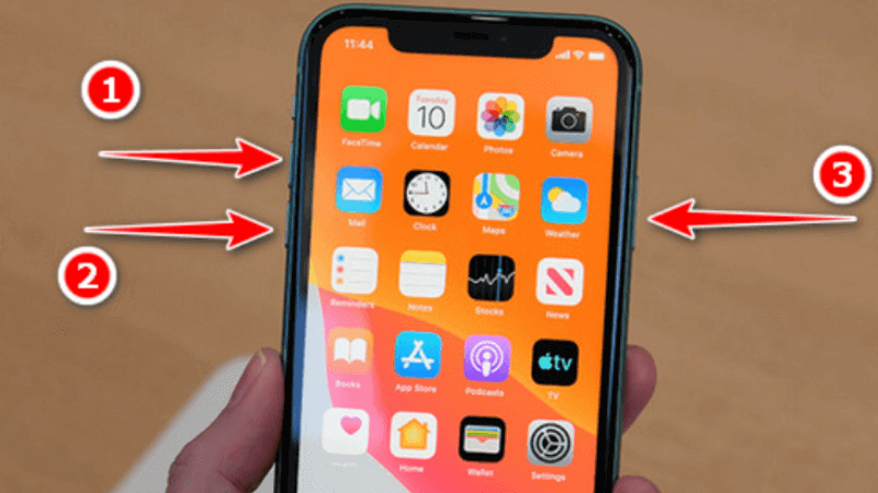 tắt nguồn bằng phím cứng