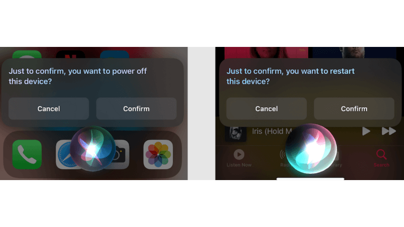 tắt nguồn bằng siri