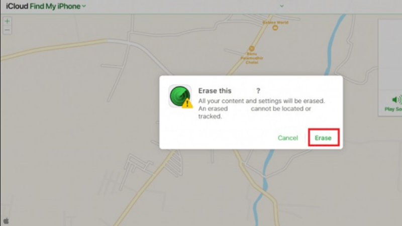 thoát icloud trên apple watch bằng website