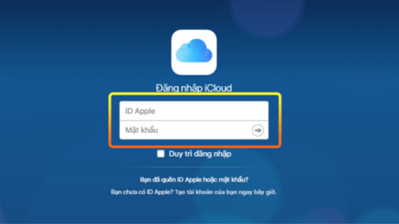 tìm iphone bằng máy tính