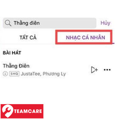 Truy cập nhạc cá nhân