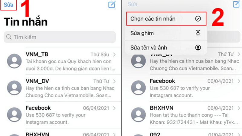 xóa bỏ tin nhắn rác