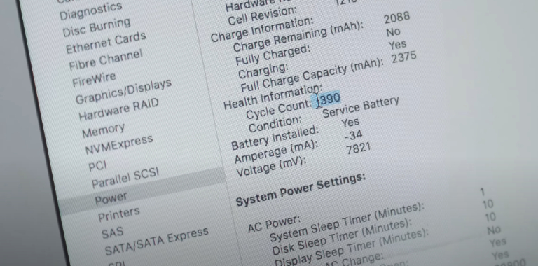 Thời điểm thay pin Macbook Air 2015