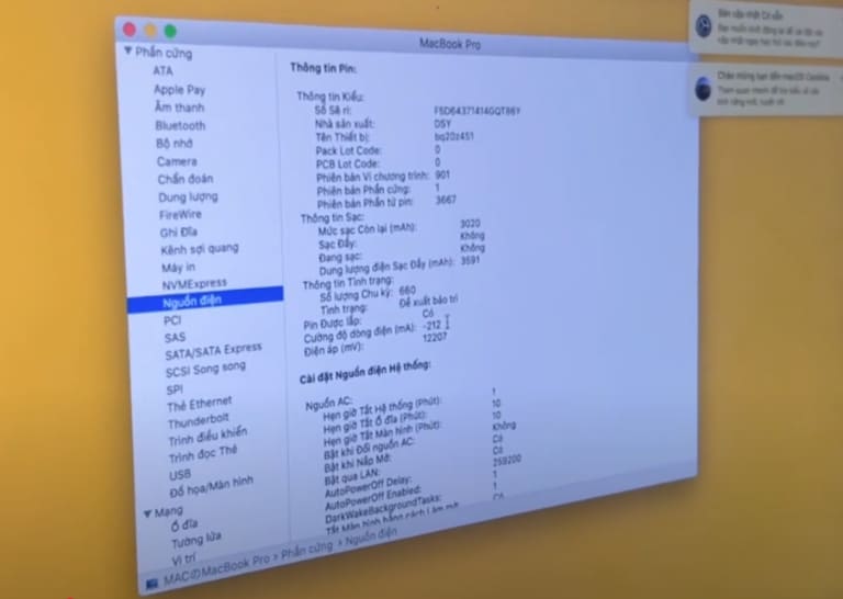 Lý do thay pin Macbook Pro 2016