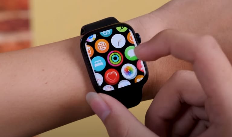 sửa nút xoay apple watch series 7 kẹt dính