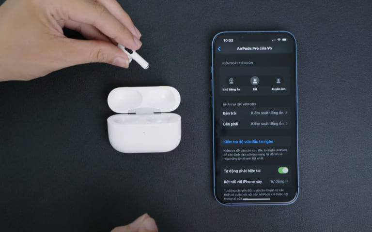 cách test tai nghe airpods đầy đủ