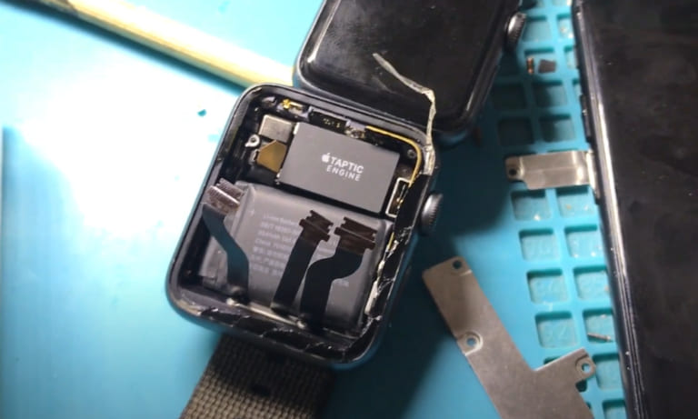 sửa apple watch series 3 bị đơ pin