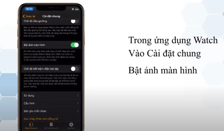 cách chụp màn hình apple watch nhanh chóng