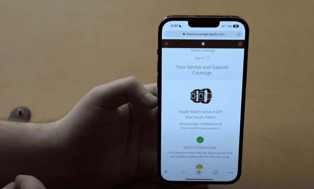 check imei Apple Watch đơn giản