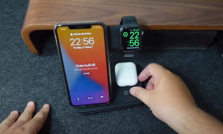 sạc apple watch qua đêm an toàn không