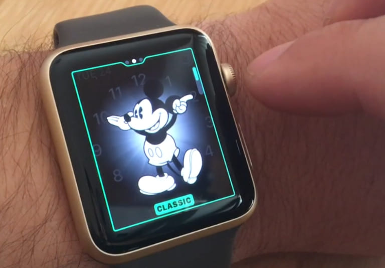 chuột mickey trên apple watch không nói sửa nhanh